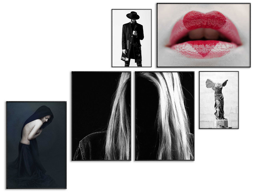 Posters med snygga och trendiga fashionmotiv