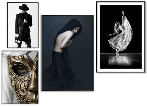 Posters med motiv av människor